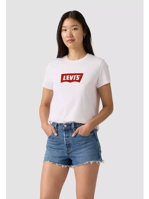 Levi's Kadın Grafik Favori T-Shirt Beyaz - 005GV-0024