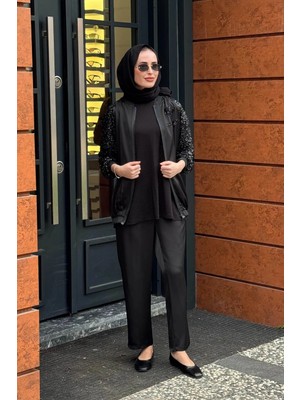 Moor Pantolonlu Takım 26S4044 Siyah