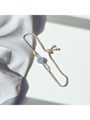 C&On Design ✨ Taşlı Yuvarlak Desenli Bileklik – Işıltılı ve Modern Şıklık ✨