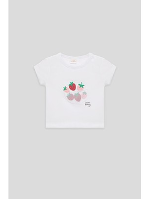 GB Baby Bg Store Kız Bebek Beyaz Tshirt