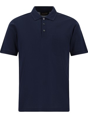 Abdullah Kiğılı Regular Fit Pamuk Merserize Nakışlı Polo Yaka T-shirt