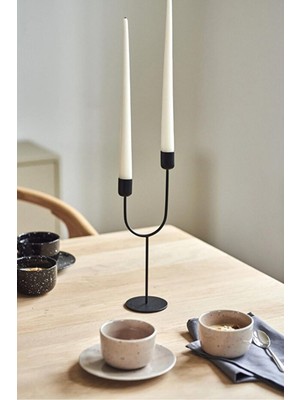 Vinner SMD-003 3’lü Siyah Metal Dekoratif Şamdan Seti (30-40-50 Cm)