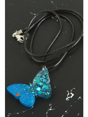 Marsilyan Kelebek Epoksi Kolye