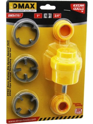 6pcs Plastik Su Borusu Dış Diş Açma Matkap Ucu 1 - 1/2 - 3/4 (4887) Midastech