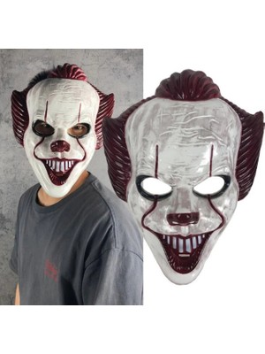 Plastik Joker Maskesi Killer Palyaço Maskesi (4887) Midastech