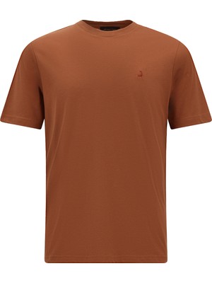Abdullah Kiğılı Bisiklet Yaka Regular Fit Nakışlı Modal Karışımlı T-shirt