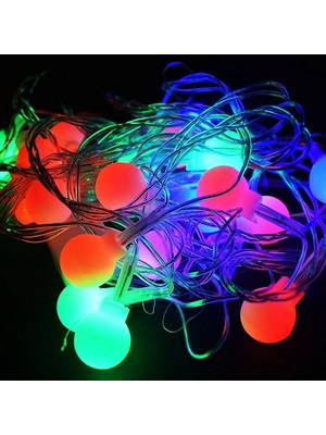 Gün Işığı - Top 3mt Pilli 2 Fonksiyonlu Peri LED - Dekor Lamba (4887) Midastech