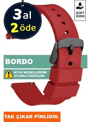 Trendburada Tcl Mt42 Mt42x Mt43 Mt46-Slazenger Akıllı Çocuk Saatleriyle Uyumlu Silikon Saat Kordonu Kayışı A71SYH