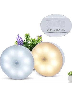 Şarjlı Sensörlü Gece LED Lambası (4887) Midastech