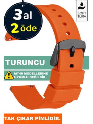 Trendburada Tcl Mt42 Mt42x Mt43 Mt46-Slazenger Akıllı Çocuk Saatleriyle Uyumlu Silikon Saat Kordonu Kayışı A71SYH