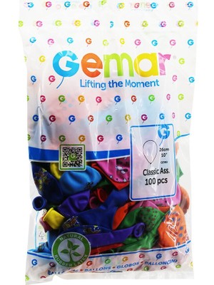 10 Inç - 26CM Karışık Renkli Baskılı  Balon (4887) Midastech