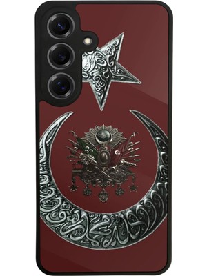 Samsung Galaxy S25 Uyumlu Osmanli Tugrasi Tasarımlı Glossy Premium Kılıf