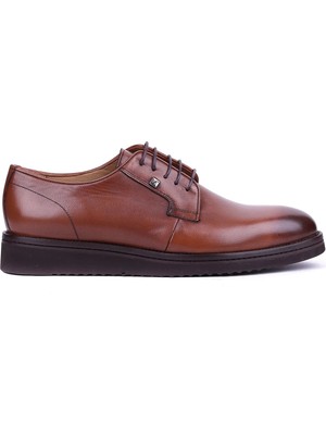 Shoetyle Fosco - Hakiki Deri Taba Rengi Günlük Erkek Ayakkabı - 2980