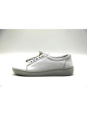 De Scario De Scarıo 3235 Beyaz Derı Kadın  Ayakkabı