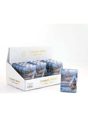 Taşlı Istanbul Tasarımı El Aynası Kalın Model 12  Midastech