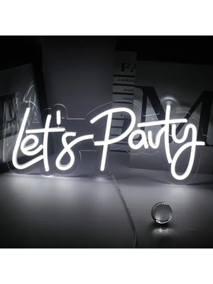 Let's Party Neon LED Tabela Midastech