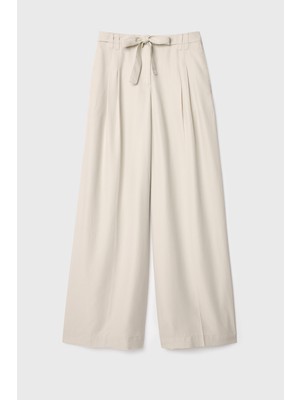 Wıde Leg Bağlama Detaylı Liyosel Pantolon