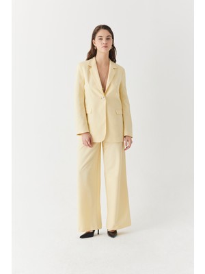 MUDO Pile Detaylı Wıde Leg Pantolon