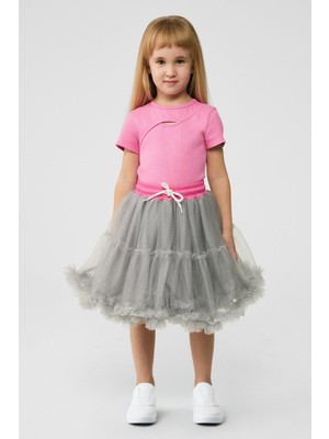 Tyess Bg Store Kız Çocuk Gri Etek