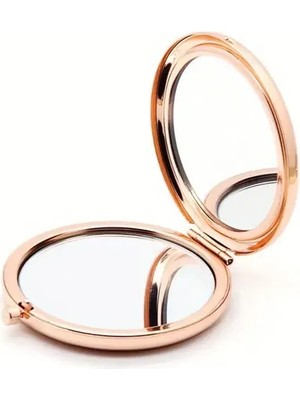 Promosyon Yuvarlak Cep Aynası Rose Renk Midastech