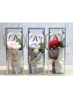 Tekli El Örgüsü Gül Buketi  Midastech