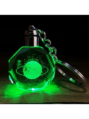 Satürnlü Kız Tasarımlı Renk Değiştiren Anahtarlık Midastech