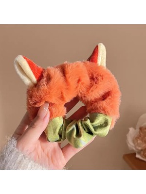 Simone Jr. Peluş Tilki Figürlü Sevimli Saç Tokası – Kadın ve Kız Çocukları Için Şık Aksesuar