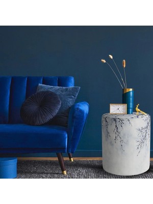 Adawall Blue Mini Flowers Puf