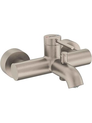 Artema Minimax Round Banyo Bataryası Fırçalı Nikel A4354834