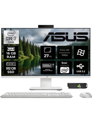 Asus V470VAK I7-13620H 16GB Ddr5 512GB SSD 27'' W11H&USBBELLEKHEDİYELİ