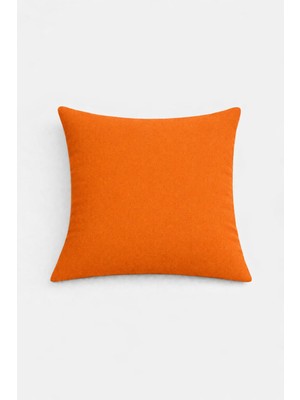 Perdeyap Kadife Dokulu Turuncu Kırlent Yastık Kılıfı ( 1 Adet )