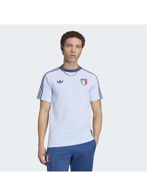 Adidas Italy Originals Erkek Mavi Tişört (JY9624)