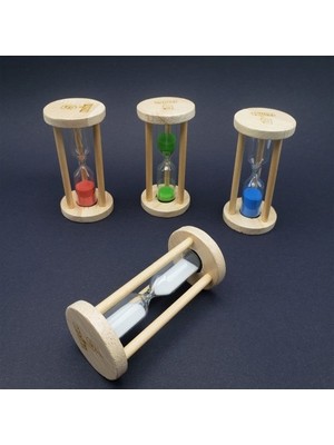 Ahşap Dekoratif 5 Dakikalık  Kum Saati Midastech