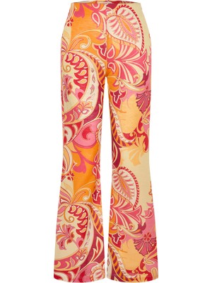 Straıght Fıt Baskılı Pantolon