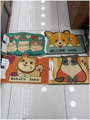 Sevimli Hayvan Tasarımlı Kapı Paspası Midastech