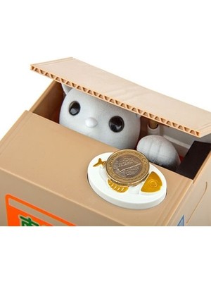 Para Çalan Hırsız Kedi Kumbara Midastech