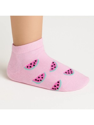 Solde 5'li Meyve Desenli Bebek/çocuk Çorap Seti - Renkli Pamuklu