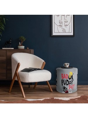 Adawall Home Grey Tweety Puf
