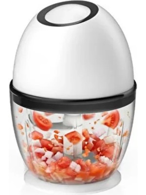Mestore Şarjlı Mini Mutfak Doğrayıcı 450 ml Sebze Sarımsak Soğan Doğrayıcı
