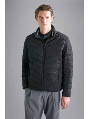 Paul & Shark Erkek Fermuar Kapamalı Dik Yaka Uzun Kollu Siyah Mont 14312641-011