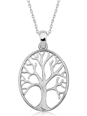 Kenpazar 925 Ayar Gümüş Hayat Ağacı Kadın Gümüş Kolye