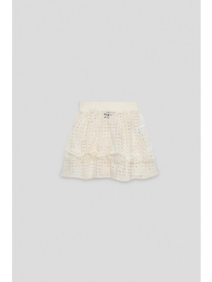 Tyess Bg Store Kız Çocuk Ekru Etek