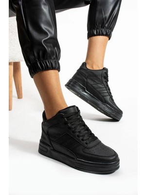 Infinite8 Kadın, Erkek, Unisex Cilt Boğazlı Ortopedik Sneaker Spor Ayakkabı Bot