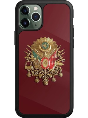 iPhone 11 Pro Max Uyumlu Osmanli Tugrasi Tasarımlı Glossy Premium Kılıf