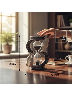İki Yedi Konsept Zaman Bekçisi Baykuşlar Dekoratif Kum Saati Figürü Masaüstü Ofis Ev Dekorasyonu Biblo Hediyelik
