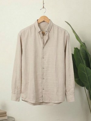 Kastrioti Sofya Keten Relax-Fit Gömlek