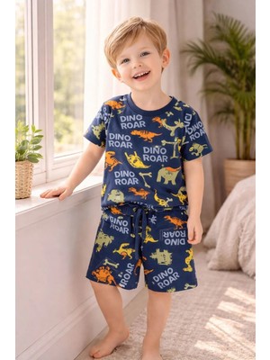 GMG Collection Baby Rahat Giyim Şort Tişört Pijama Takımdinoroad