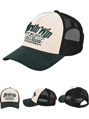Fujin Btw Trucker Şapka Beige Green