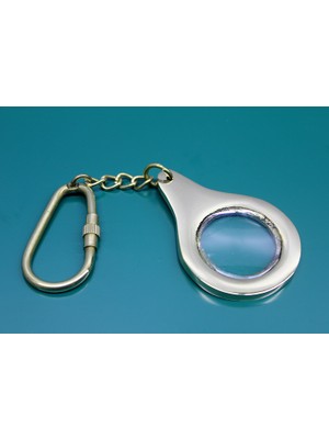 Pirinç Büyüteç Anahtarlık Mini Boy Midastech