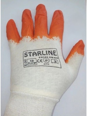 Starline STARLINE E-241 NİTRİL ELDİVEN YARIM KAPLI NO:10 12 ADET